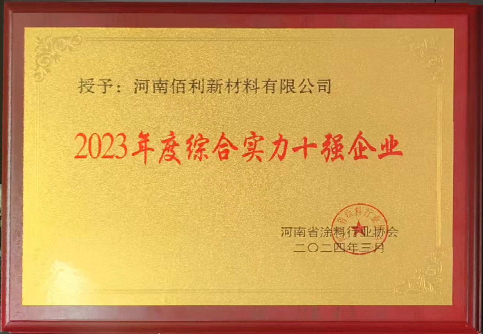 2023年度综合实力十强企业